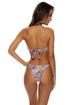 Luli Fama Pinkin' About You Gold V Ring Bandeau Top